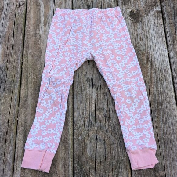 Carter's 3T Girls Coral Floral Short Sleeve And Long Pants Pajama Set - Picture 4 of 6